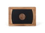 GINER Y COLOMER Aparador de madera de acacia con 2 puertas Natural y negro